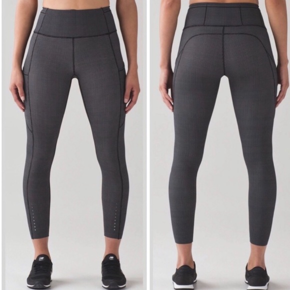 lululemon athletica Pants - Lululemon Fast & Free HR 7/8 Tight Teeny Check, 6